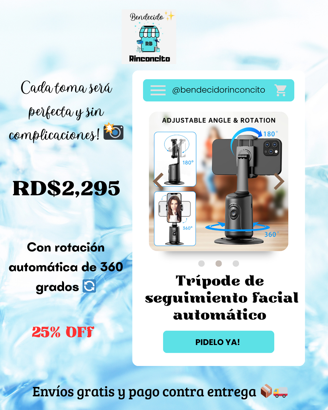 Trípode de seguimiento facial automático